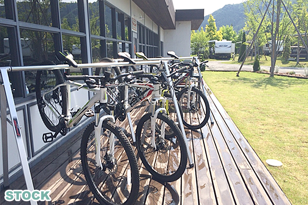 施設で貸し出しているレンタサイクル